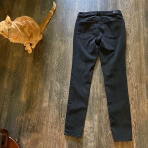 Black hi-rise jeggings - 8 LONG